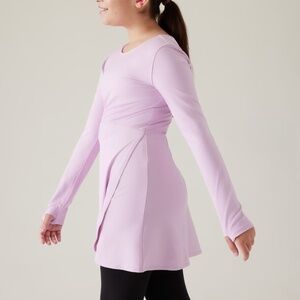 Athleta Girl Dress Size XL 14 Begonia Chit Chat Long Sleeve PowerVita NEW NWOT